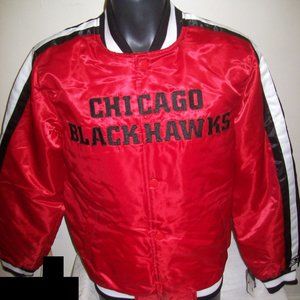 CHICAGO BLACKHAWKS NHL Starter Snap Down Jacket SMALL MEDIUM LARGE XL